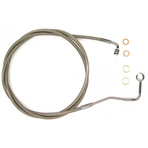 Magnum - Magnum Clear Coated XR Stainless Upper Front Brakeline Kit - 64in. Total Length - SSC140364