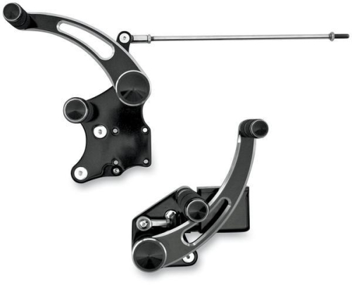 Accutronix - Accutronix Forward Controls with Master Cylinder - Slotted, +3in. - Night Series - FC106-XSN