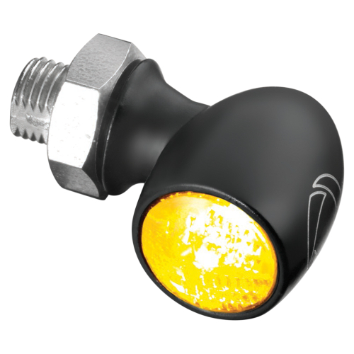 Kuryakyn - Kuryakyn Atto Front/Rear Marker Light by Kellermann - Clear Lens/Amber LED/Satin Black Housing - 2535