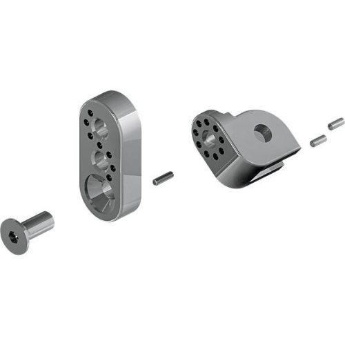 Cycle Pirates - Cycle Pirates 360 Adjustable Footpeg Mounting Kit - Silver - KAP-S2