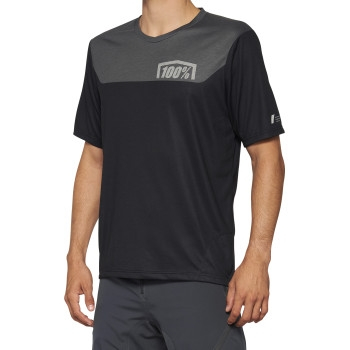 100% - 100% Airmatic Jersey - 40014-00000 - Black/Charcoal - Small