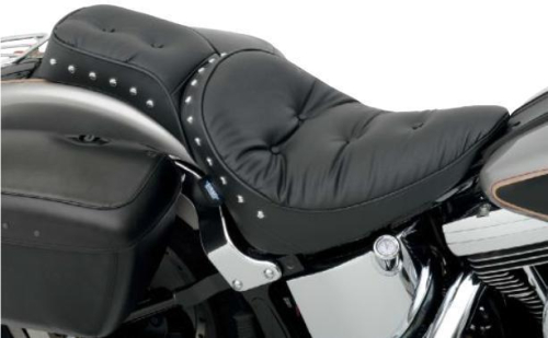 Drag Specialties - Drag Specialties Chopped One-Piece Solo Style Seat - Pillow with Studs - 0802-0721