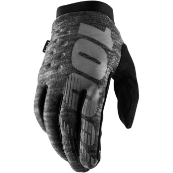 100% - 100% Brisker Gloves - 10003-00024 - Cold Gray - 2XL