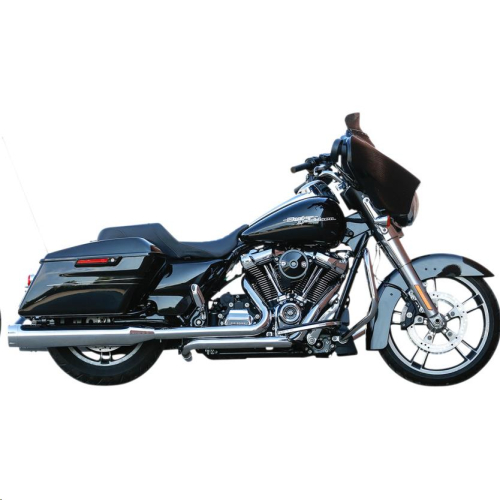 S&S Cycle - S&S Cycle El Dorado Dual Exhaust System - Chrome with Chrome Tracer End Caps - 550-0851