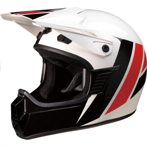 Z1R - Z1R Rise Evac Child Helmet - 0111-1336 - Gloss White/Black/Red - Lg-XL