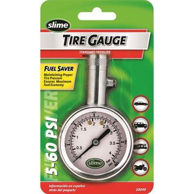 Slime - Slime Dial Gauge with Bleed Valve - 1-20 PSI - 20185