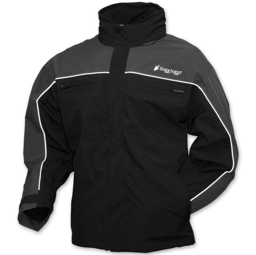 Frogg Toggs - Frogg Toggs Pilot Frogg Cruiser Jacket - PFC63131177MD - Black/Charcoal - Medium