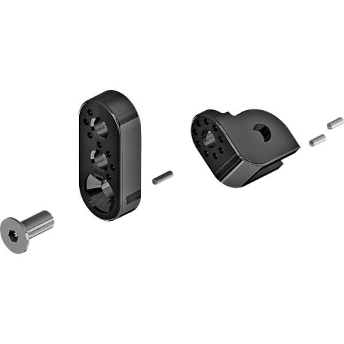 Cycle Pirates - Cycle Pirates 360 Adjustable Footpeg Mounting Kit - Black - YAP-B