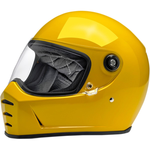 Biltwell Inc. - Biltwell Inc. Lane Splitter Solid Helmet - 1004-118-101 - Gloss Safe-T Yellow - X-Small