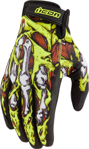Icon - Icon Hooligan Facelift Gloves - 3301-4430 - Hi-Vis - 2XL