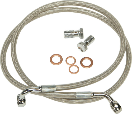 HardDrive - HardDrive Steel Braided Brakeline Kit - +1in. Length - HD-1203