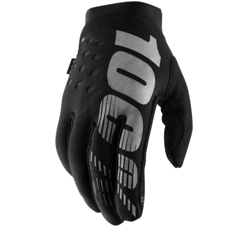 100% - 100% Brisker Cold-Weather Youth Gloves - 10004-00000 - Black - Small