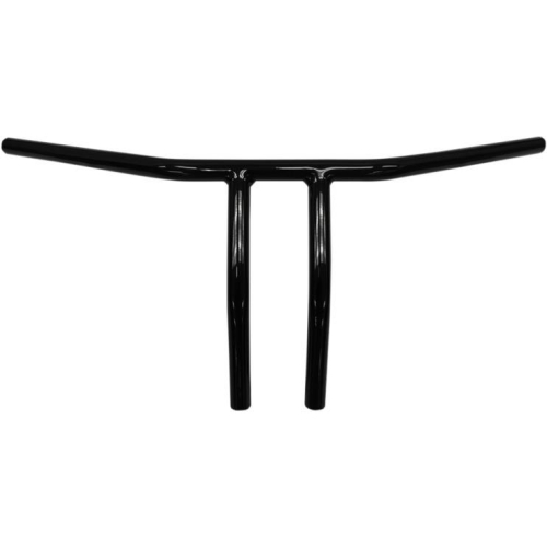 Drag Specialties - Drag Specialties 1in. T-Bar - 6in. - Dimpled - Black - 0601-2654