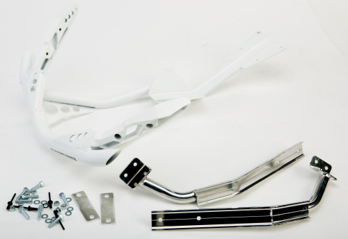 Skinz Protective Gear - Skinz Protective Gear Front Custome Aluminum Bumper - White - SDFB450-BR-WHT