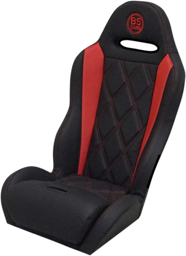 BS Sand - BS Sand Performance Seat - Diamond - Black/Red - PEBURDBDR