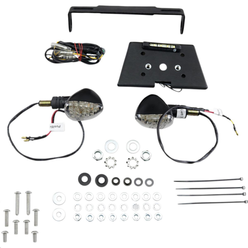 Targa - Targa Tail Kit with LED Turn Signals - Black/Clear - 22-262LED-L