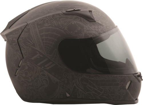Fly Racing - Fly Racing Revolt Ink N Needle Helmet - 73-8365S - Black/Gun - Small
