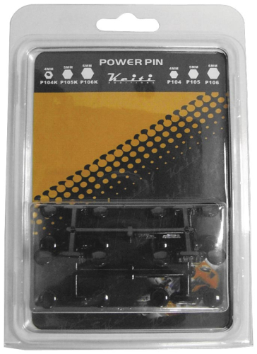 Keiti - Keiti Power Pins - Black - 6mm - P106K