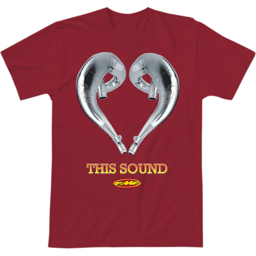 FMF Racing - FMF Racing Love This Sound 2 T-Shirt - SP9118997REDL - Red - Large