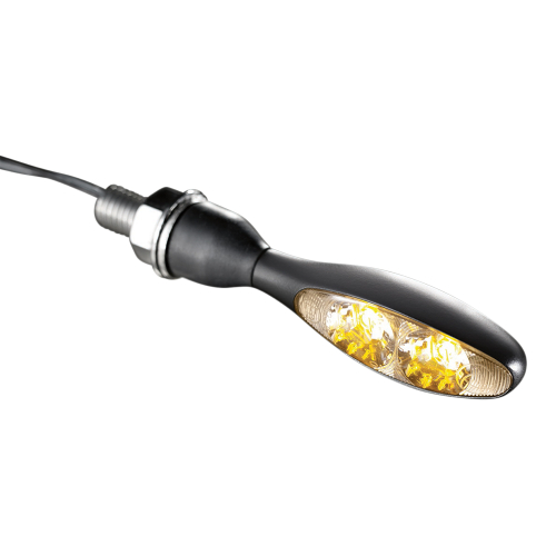 Kuryakyn - Kuryakyn Micro/Rhombus Marker Light - Front - Black Housing - Amber - 2537
