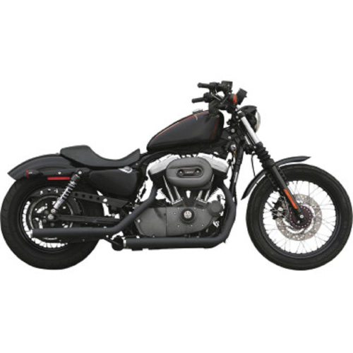 Paughco - Paughco Step-Welded Staggered Dual Exhaust System - Black - 7194STP