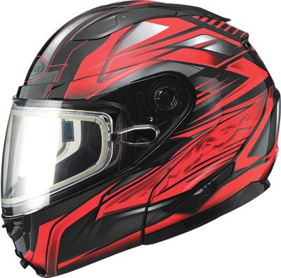 G-Max - G-Max GM64S Carbide Snow Helmet - G2641209 TC-1 - Black/Red - 3XL