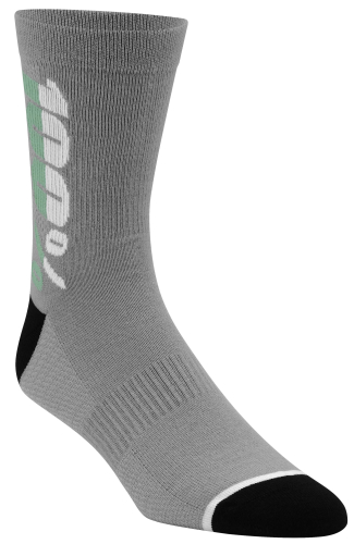 100% - 100% Rythym Socks - 2400600718 - Rythym Gray - Lg-XL