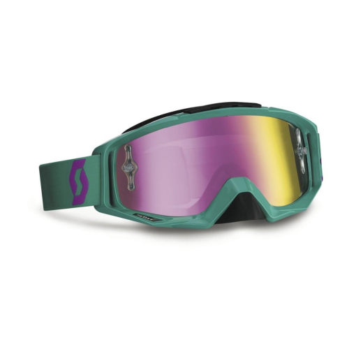 Scott USA - Scott USA Tyrant Goggles - 221330-4595281 - Paste Green/Purple / Purple Chrome Works Lens - OSFM