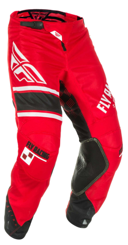 Fly Racing - Fly Racing Kinetic Mesh Era Pants - 372-33226 - Red/White/Black - 26