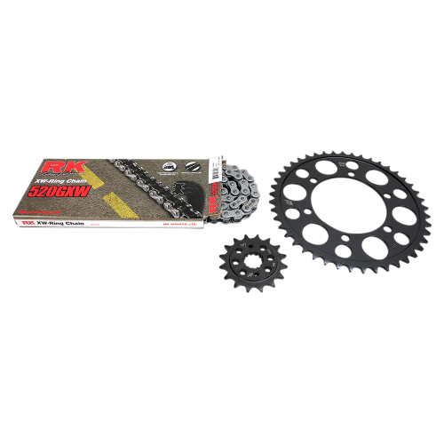 RK - RK Quick Acceleration Chain Kit with Steel Sprocket - Natural - 3076-119P