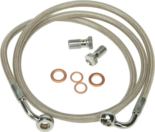 HardDrive - HardDrive Steel Braided Brakeline Kit - +1in. Length - HD-1101