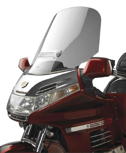 Show Chrome - Show Chrome Tour Windshield with Vent - Clear - 20-4