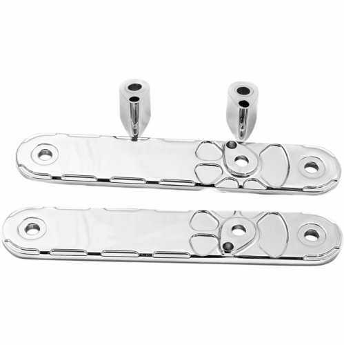 LA Choppers - LA Choppers Fusion Front Turn Signal Mounts - Artistic Chrome - LA-F491-00