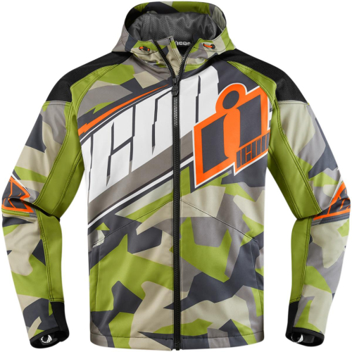 Icon - Icon Merc Deployed Jacket - XF-2-2820-3787 - Green - Large