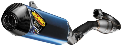 FMF Racing - FMF Racing Factory 4.1 RCT Full System - Blue Anodized - Carbon Endcap - 045470