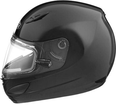 G-Max - G-Max GM44S Solid Helmet with Flip Tint - 244023 - Black - X-Small