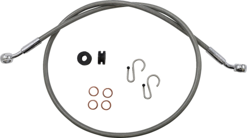 Magnum - Magnum XR Stainless Dot Brake Line Kit - +6in. / +8in. - Stainless with Chrome Fittings - SSC0603-45