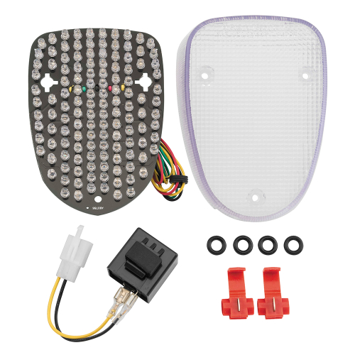 BikeMaster - BikeMaster Integrated Taillight - Clear Lens - 261824