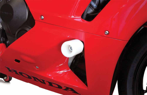 Shogun Motorsports - Shogun Motorsports Frame Sliders (No Cut) - White - 750-3360