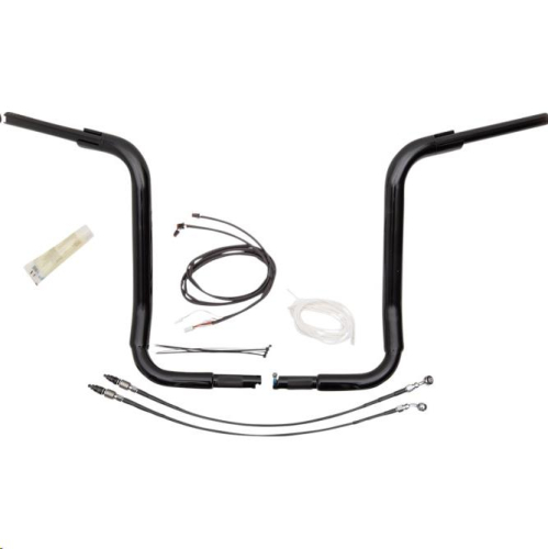 Fat Baggers, Inc. - Fat Baggers, Inc. 1-1/2in. EZ Install Pointed Top Handlebar Kit - Black - 809516-B