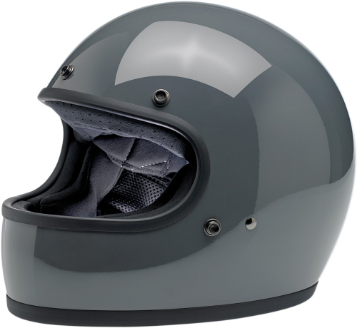 Biltwell Inc. - Biltwell Inc. Gringo Solid Helmet - 1002-109-101 - Gloss Storm Gray - X-Small