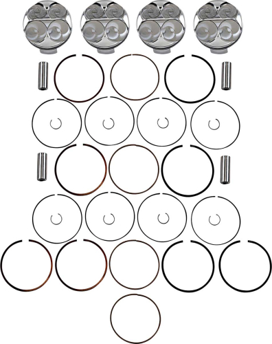 J.E. Pistons - J.E. Pistons FSR Piston Kit - Standard Bore 74.50mm, 13.8:1 Compression - 284701
