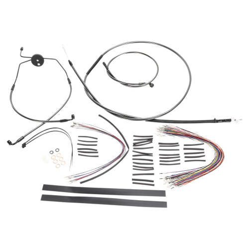 Magnum - Magnum Caliper Ape Hanger Handlebar Installation Kit - 14in. - Black - 48830-114