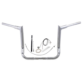 Fat Baggers, Inc. - Fat Baggers, Inc. 1-1/2in. EZ Install Pointed Top Handlebar Kit -Chrome - 819014