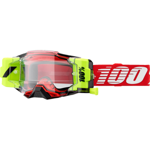 100% - 100% Armega Forecast Goggles - 50006-00008 - Red/Red/White/Clear Lens - OSFM