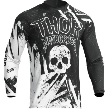 Thor - Thor Sector Gnar Youth Jersey - 2912-2221 - Black/White - 2XS