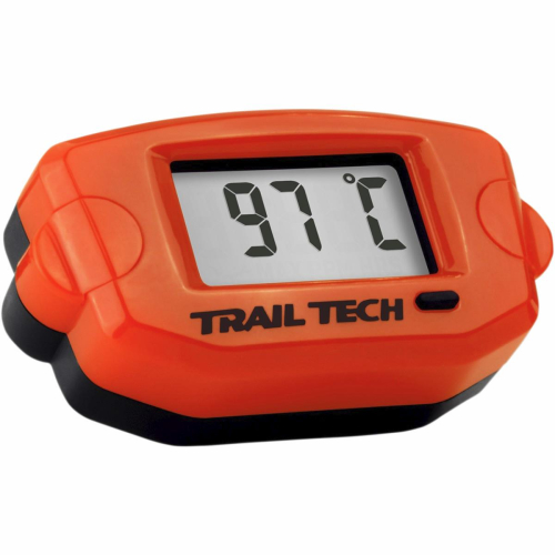 Trail Tech - Trail Tech Surface Mount Universal Temperature Meter w/ Fin Sensor - 8mm - Orange - 743EF8