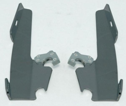 Memphis Shades - Memphis Shades Plates-Only Kit for Changing Sportshield to Fats/Slim or Batwing Fairing - Black - MEB8868