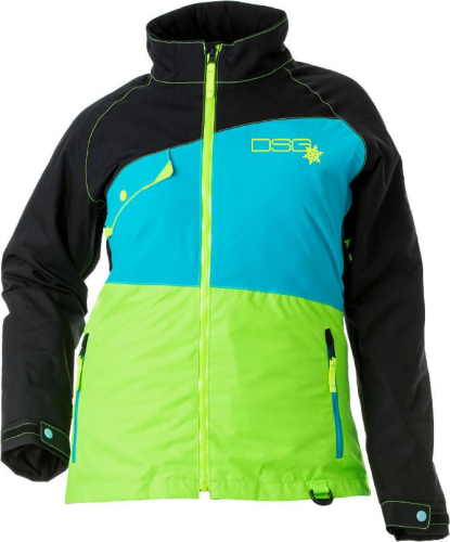 DSG - DSG Verge Womens Jacket - 51247 - Black/Blue/Lime - X-Small