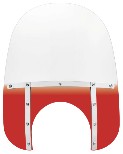 Memphis Shades - Memphis Shades Memphis Fats Windshield (11in. Cutout) - 19in. - Gradient Burnt Orange - MEM6917